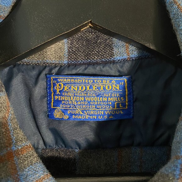 Vintage 1960s Pendleton Board Shirt Size L - Picture 4 of 6